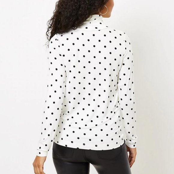 Loft Modern Turtleneck Polka Dot - Picture 3 of 4